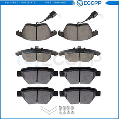 Front and Rear Brake Ceramic Pads For Audi A3 2010 2011 2012 Performance 8X 6B93BC-57