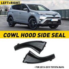 A Pair of Fender Cowl to Hood Side Seal LH & RH Fit for 2013-2018 Toyota Rav4 US 6B93BC-57