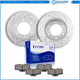 297mm Front Drilled Slotted Brake Rotors + Brake Pads for Toyota 4Runner Tacoma 6B93BC-57