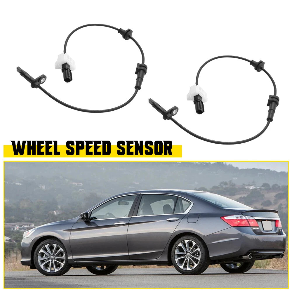 Pair For 2013-17 Honda Accord Wheel Mounted W/ Harness Rear ABS Speed Sensor A 6B93BC-57