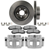 Front L+R Brake Calipers Brake Rotors Brake Pads 8Pcs For 2003-2009 Mazda B4000 6B93BC-57