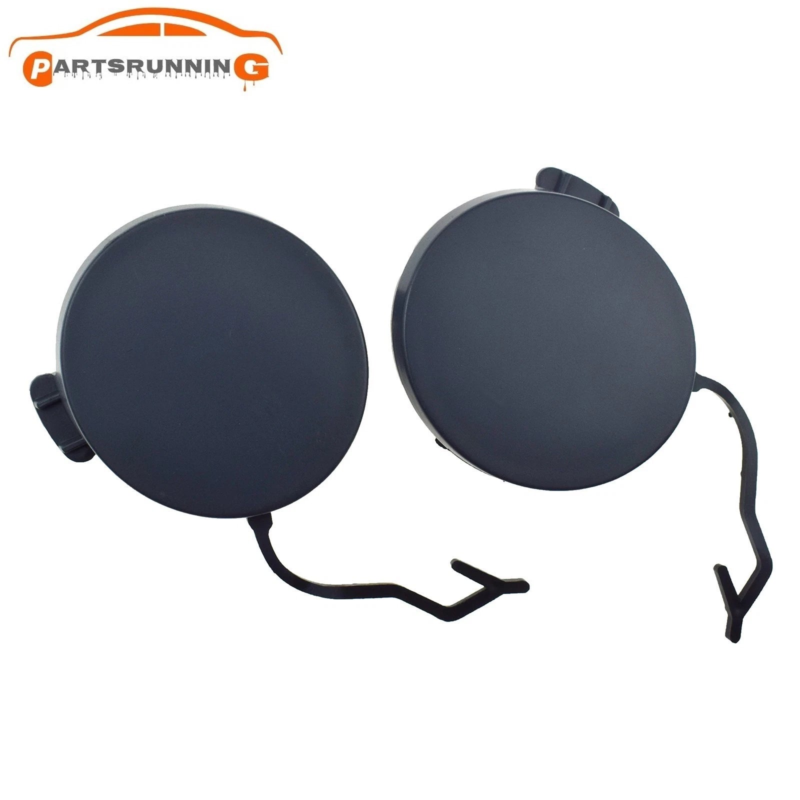 2PCS Front Bumper Tow Hook Eye Cap Cover 7P5807155 For Porsche Cayenne 2011-2014 6B93BC-57