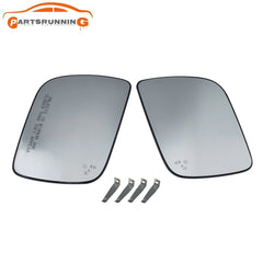 Left Right Side View Mirror Glass w/ Blind Spot Heated For 2011-17 Ford Explorer 6B93BC-57