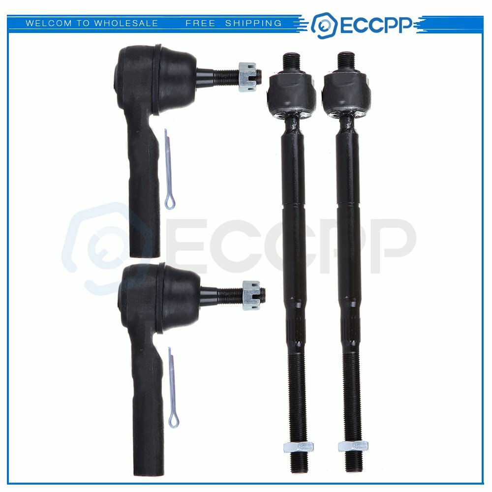 4PCS Front Inner & Outer Tie Rod End Links Fits Jeep Compass 2007-2012 13 2014 6B93BC-57