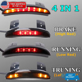 LED Turn Signal Brake Tail Lights For Harley Davidson Iron 883 XL883N 2009-2018