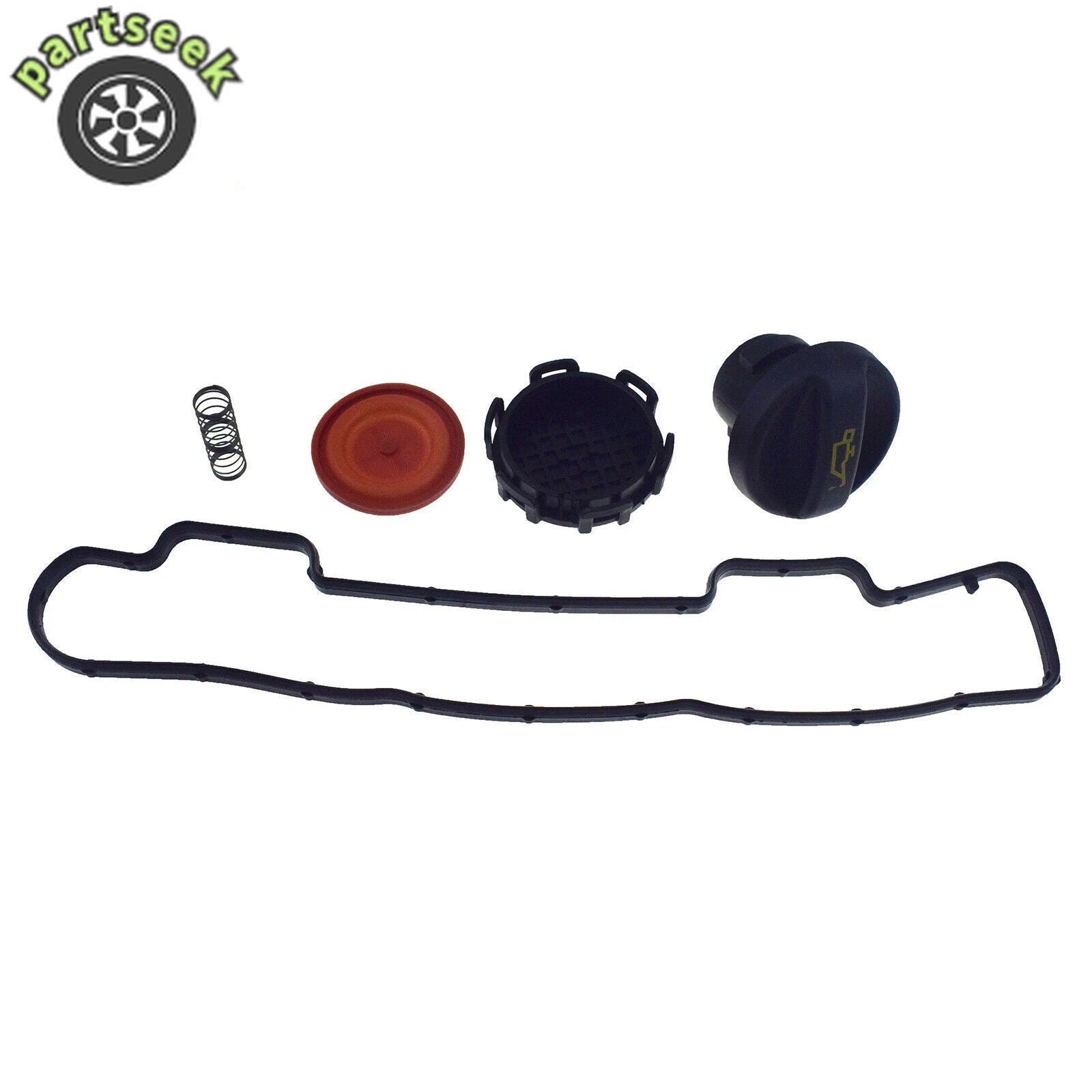 0248L1 Engine Valve Cover Gasket & 1180F9 Oil Filler Cap for Citroen Peugeot 1.6 6B93BC-57