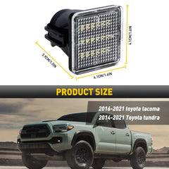 For 2016-22 Toyota Tacoma/14-22 Tundra Full LED Black License Plate Lights Lamps 6B93BC-57