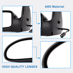 Driver Left Side Power Mirror For 2000-2007 Ford Focus Textured Black 6B93BC-57