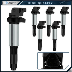 ECCPP 6 Ignition Coils For 2001-2005 BMW 325i 325xi 2.5L 2003-2006 330Ci 3.0L 6B93BC-57