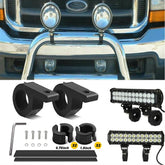 Bull Bar Roll Tube Mounting Bracket Clamps LED Light Bar Offroad for ATV UTV 2PC 6B93BC-57