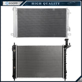 Aluminum Radiator & AC Condenser Cooling Kit For 2008-2017 Buick Enclave 6B93BC-57