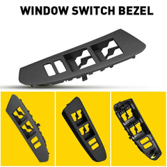 FOR 2012-2015 TOYOTA TACOMA 4D CAB FRONT MASTER LEFT POWER WINDOW SWITCH BEZEL 6B93BC-57
