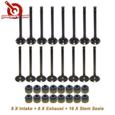 32pcs Intake Exhaust Valve Stem Seal Kit for 01-12 Hyundai Kia 2.0L 22211-23600 6B93BC-57