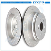 Rear Brake Rotors Discs Kit For Honda Odyssey 2002 2003 2004 Slotted