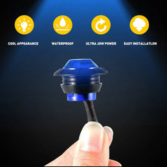 20X 3/4" Round LED Marker Side Clearance Bullet Lights Truck Trailer 12V Blue 6B93BC-57