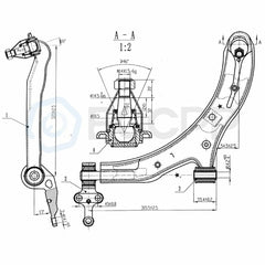 6Pcs For 2002-2006 Nissan Sentra Front Lower Control Arm Inner Outer Tie Rod End 6B93BC-57