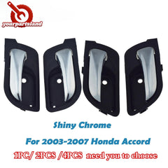 Front Rear Left Right Interior Door Handle Chrome For 03-07 Honda Accord 4-Door 6B93BC-57