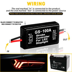 4 PCS Flash Strobe Controller Box Flasher Module for LED Brake Tail Stop Light 6B93BC-57