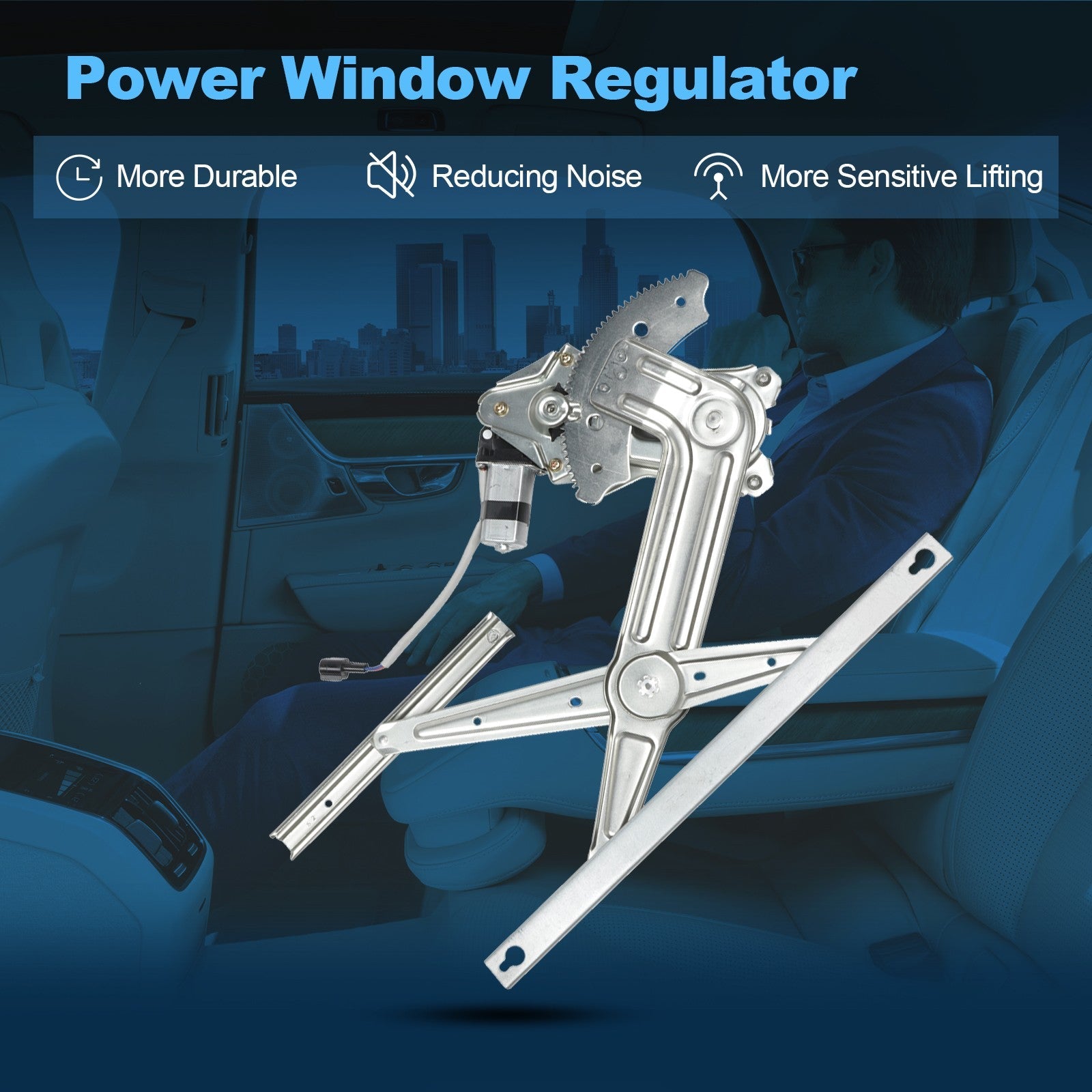 For 2002-2008 Dodge Ram 1500 Truck Rear Left Power Window Regulator With Motor 6B93BC-57