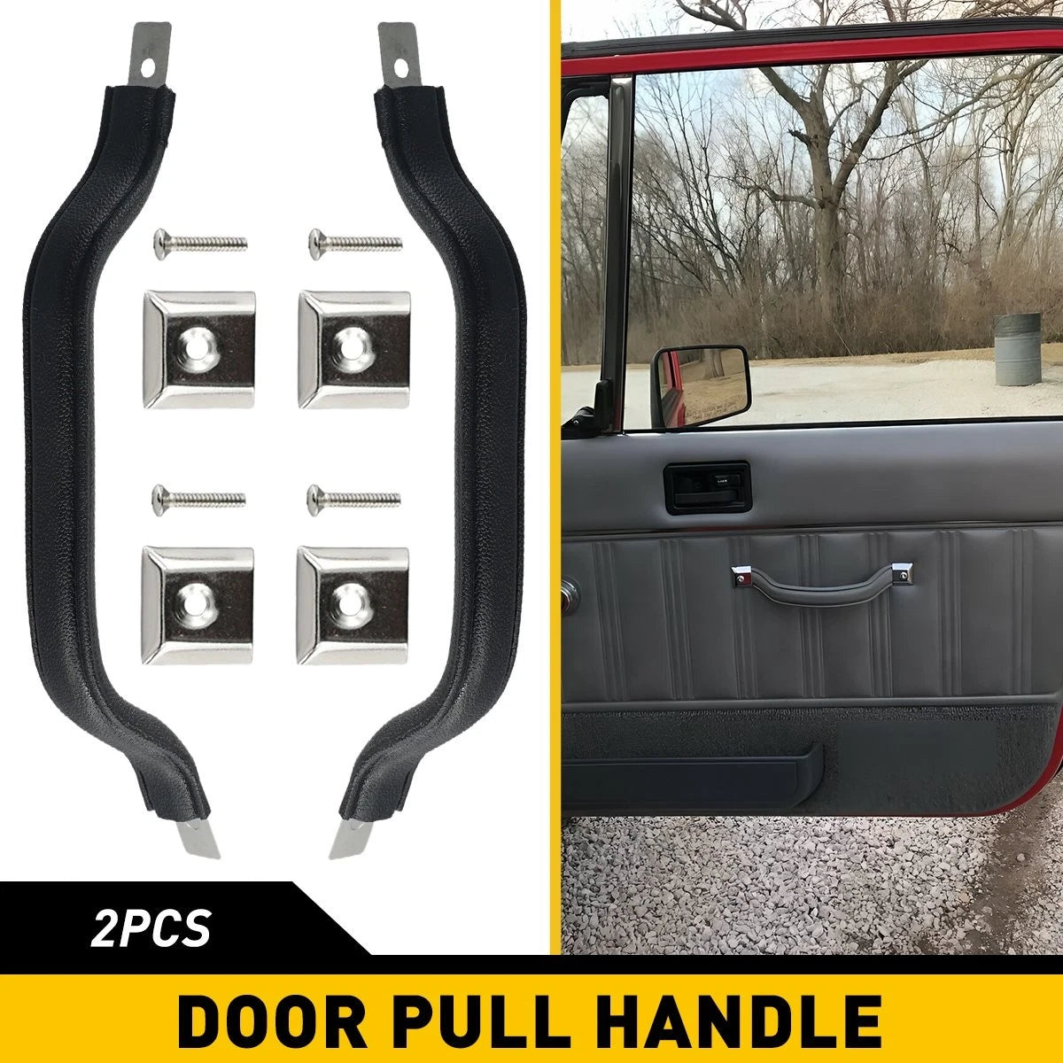 Interior Door Handle Pull Strap For Jeep CJ5 CJ7 CJ8 Wrangler YJ 55009801K USEOA 6B93BC-57