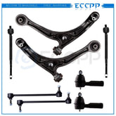 8pcs For 2002-2004 Honda Oddssey Front Lower Control Arms Tie Rods Sway Bars Kit KOEEP