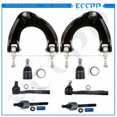 8Pcs For Honda CRX Civic Front Upper Control Arm Ball Joint Tie Rod End Kit 6B93BC-57