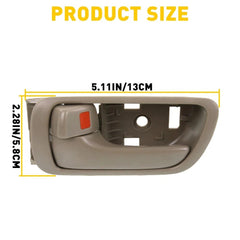 Door Set Handle For 2002-2006 Toyota Camry Front & Rear Inner Beige Plastic 4Pc 6B93BC-57