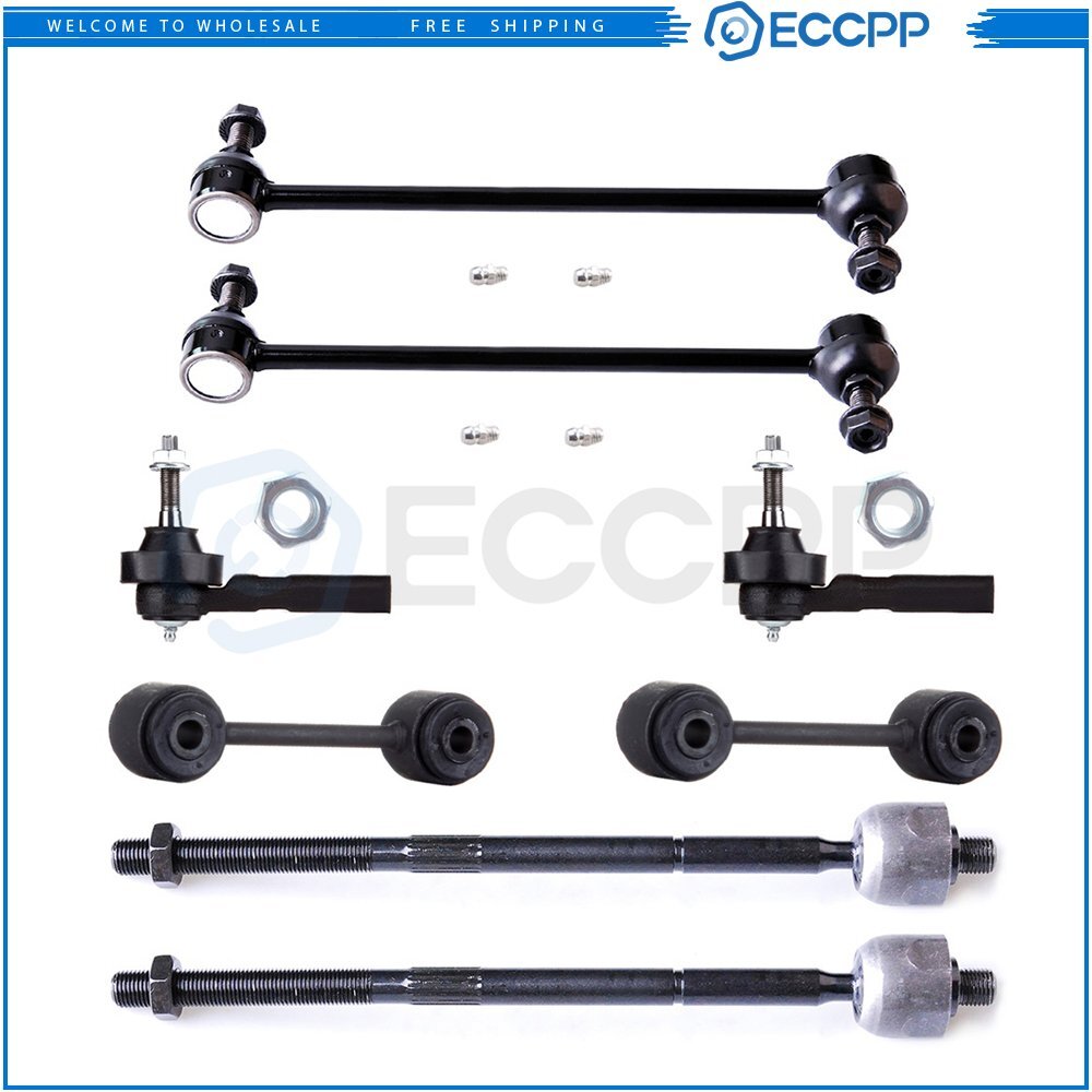 Front Rear Steering Sway Bar Tie Rod End Suspension Kit For 2001-04 Dodge Grand 6B93BC-57
