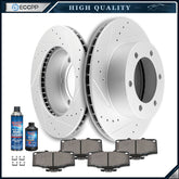 Front Discs Brake Rotors and Ceramic Pads For Toyota 4Runner 1996-2002 Drilled 6B93BC-57
