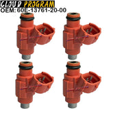 4PCS 60E-13761-20-00 Fuel Injector For 12-2015 Yamaha VX1100 AP EAT808 6B93BC-57