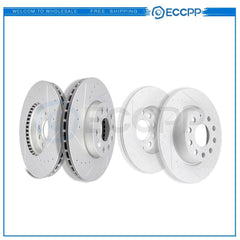 Front and Rear Brake Rotors Discs For Audi A3 - 2015 - 2016 Drilled Slotted 6B93BC-57