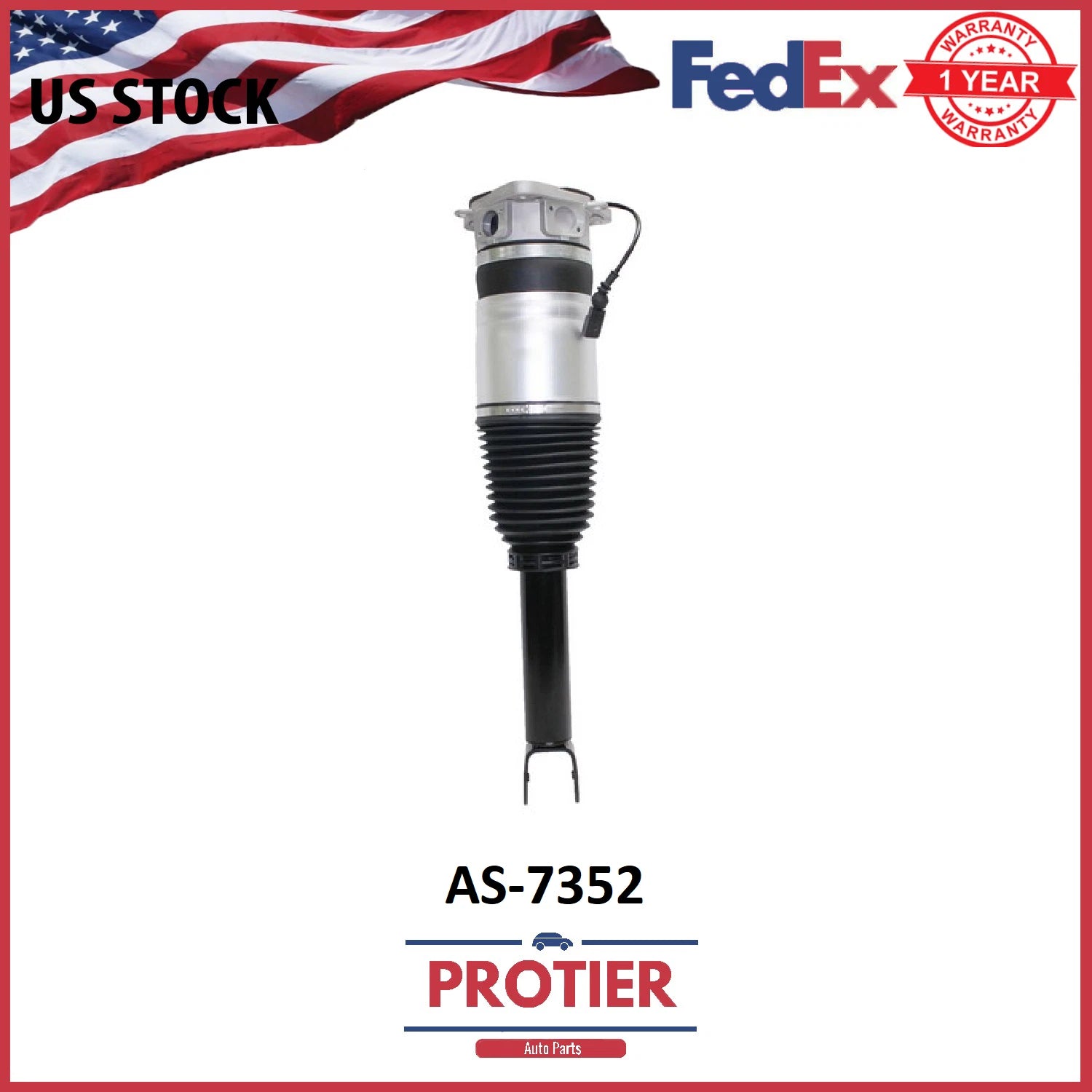 Rear Left Air Suspension Strut Fit 2002-2010 Audi A8 Quattro 4.2L 6B93BC-57