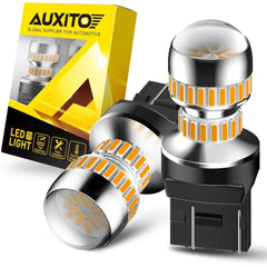 1-10Pcs AUXITO 360° 7443 7440 Amber Yellow LED Turn Signal Parking Light Bulbs AUXITO