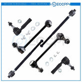 6 Front Steering Tie Rod Ends Sway Bar Link Kit Fits Dodge Magnum RWD 2005-2008 6B93BC-57