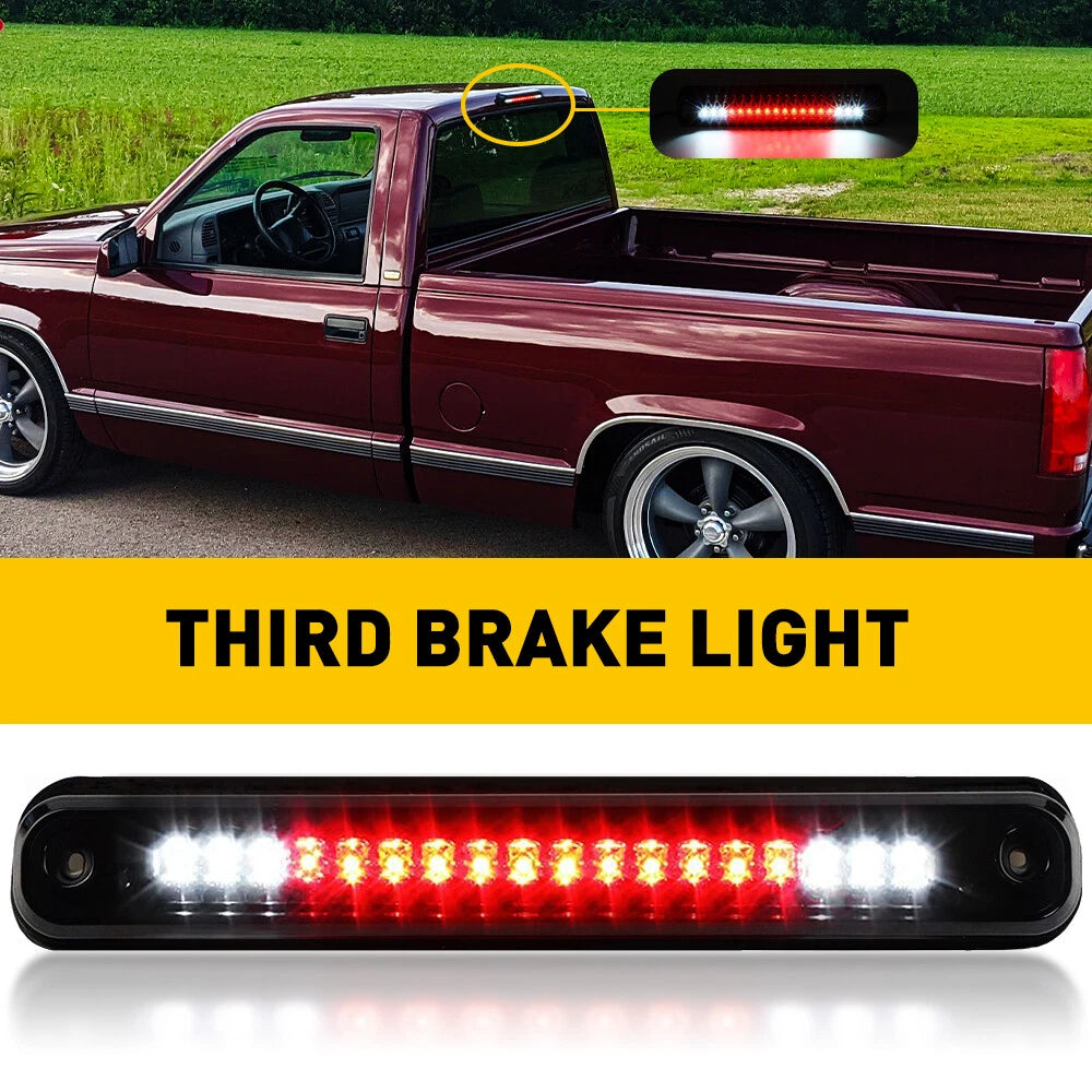 For 1988-1998 Chevy C1500/K1500/Silverado 3RD LED Third Brake Cargo Smoked Light 6B93BC-57