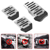 3Pcs Aluminum Non-slip Gas Brake Pedals Pad Cover Set for Manual Car Universal 6B93BC-57