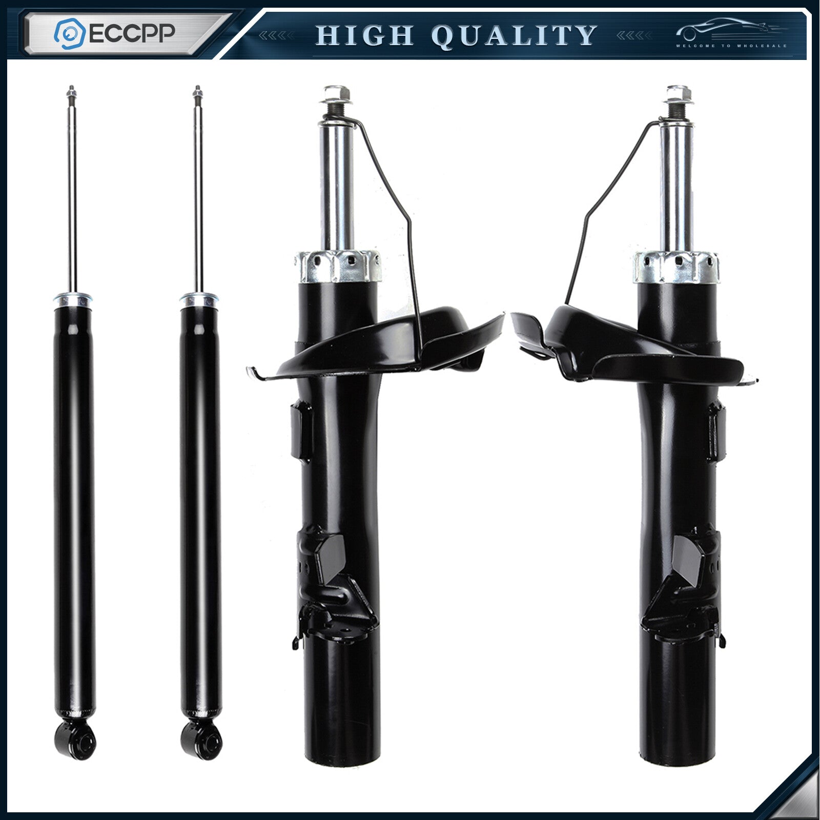 Front Rear Struts Shocks For Ford Focus 2012 2013 Left Right ECCPP KOEEP