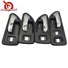 Black/Beige Inside Door Handle Front Rear Left/Right for 1994-1997 Honda Accord 6B93BC-57
