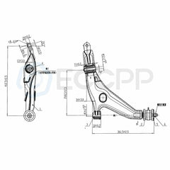 2pcs Suspension Front Lower Control Arms Left & Right For Honda CR-V 1997-2001 6B93BC-57
