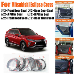 Door Seal Strips Weather Draft Noise Reduction Kit For Mitsubishi Eclipse Cross