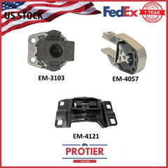 Engine & Trans Mount Set for 2012-2013 Ford Focus 2.0L Auto 6B93BC-57