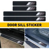 4Pcs Carbon Fiber Sticker For Toyota Car Door Sill Protector Door Step Plate US 6B93BC-57