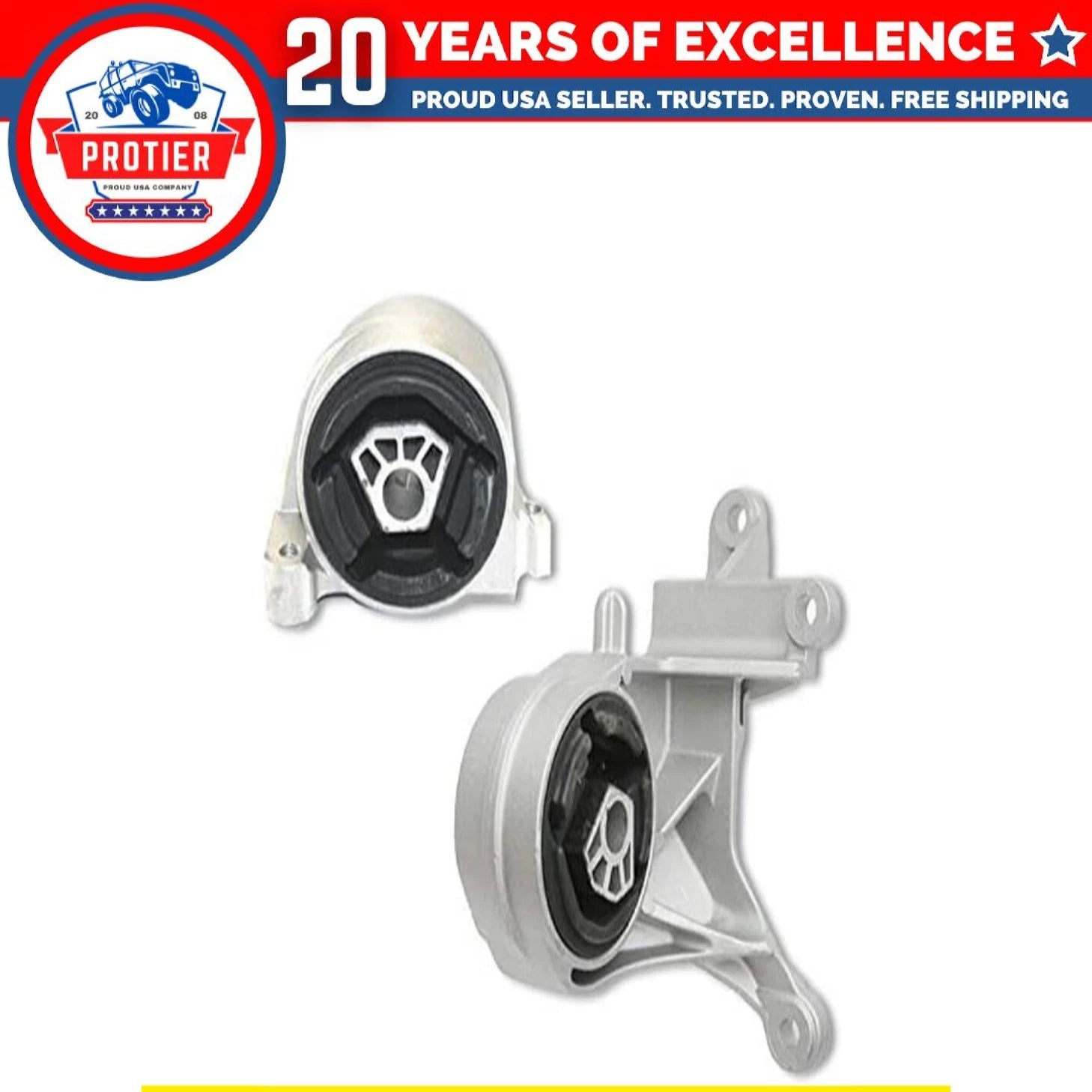 Fits 2005-2009 Chevrolet Equinox/Pontiac Torrent 3.4L Front & Rear Trans Mount 6B93BC-57