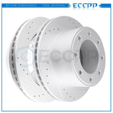 Rear Discs Brake Rotors For Ford F250 2005 2006 2007- 2010 Drilled and Slotted 6B93BC-57
