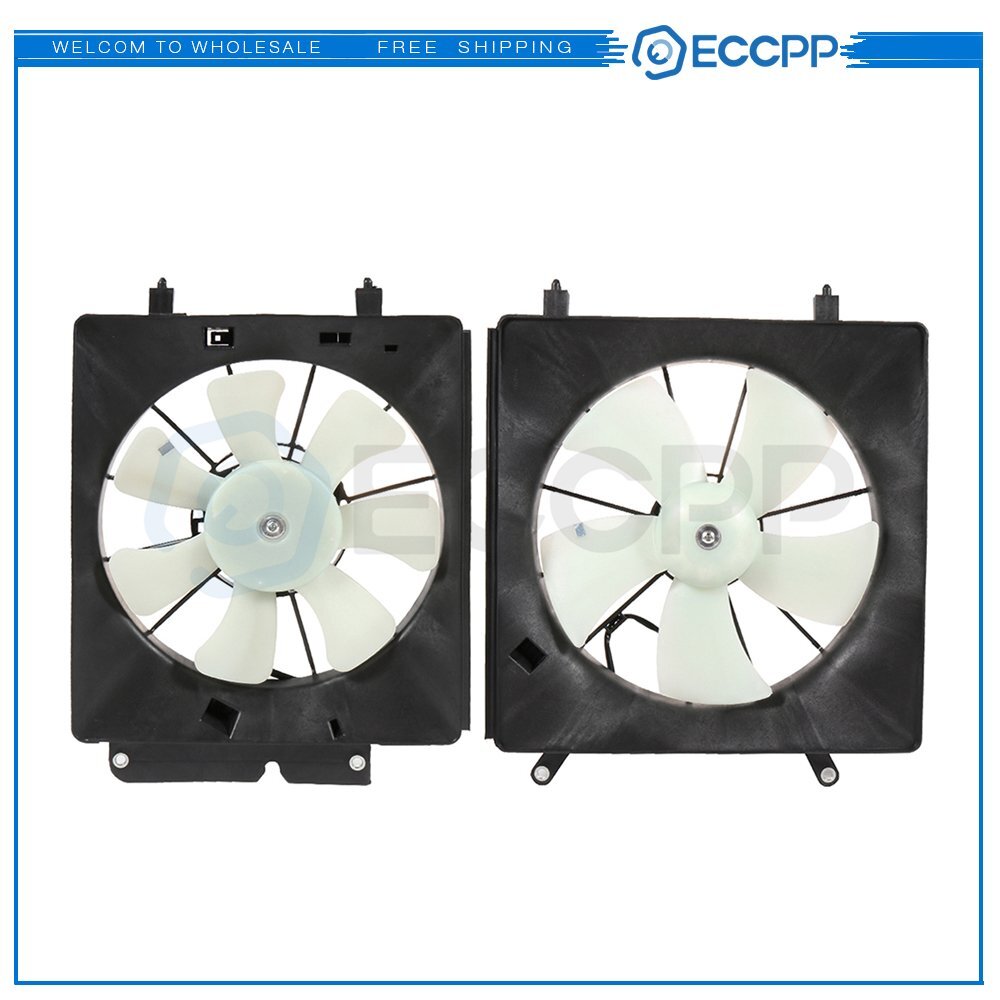 Radiator Condenser Cooling Fan Assembly For 2003 2004 2005 2006 Honda Element 6B93BC-57