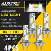 4x H7 LED Headlight Bulb Kit High Low Beam 80000LM Super Bright 6500K White E4EA 6B93BC-57