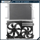 AC Condenser Cooling Fan Kit For 14 Volkswagen Beetle 2011-2013 Volkswagen Jetta 6B93BC-57