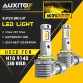 AUXITO 9145 H10 9140 LED Bulbs Fog Light YELLOW for Ford F-150 F-250 Super Duty AUXITO