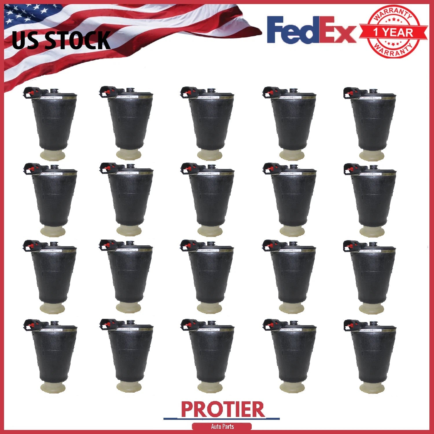 Air Suspension Strut Spring Air Shock Absorber 20Pcs Rear Fit for 1992-2011 for 6B93BC-57