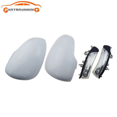 Pair Side Door Mirror Cover Cap W/ Turn Signal lights For Toyota Prius Scion iQ 6B93BC-57